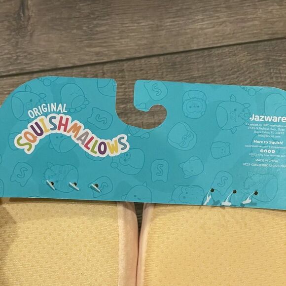 Squishmallow Slippers Girls Pink Dabria Donut Doughnut Plush Size 13-1 NEW - Picture 8 of 10